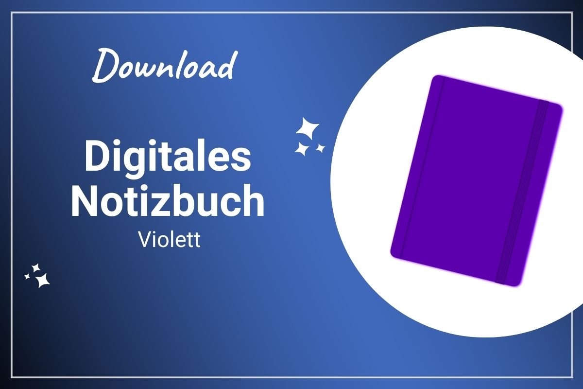 Digitales Notizbuch violett